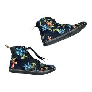 floral canvas doc martens